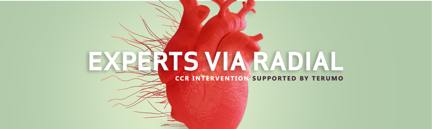Complex coronary through radial (CCR) main imaage (image)