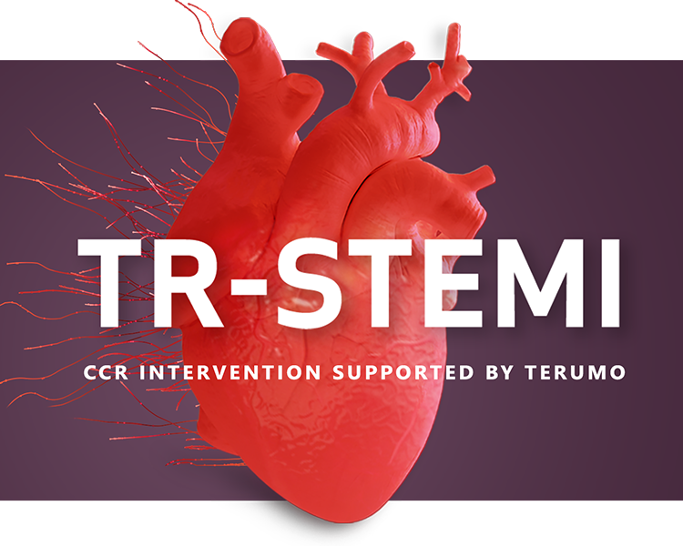Complex coronary through radial (CCR) STEMI main imaage (image)