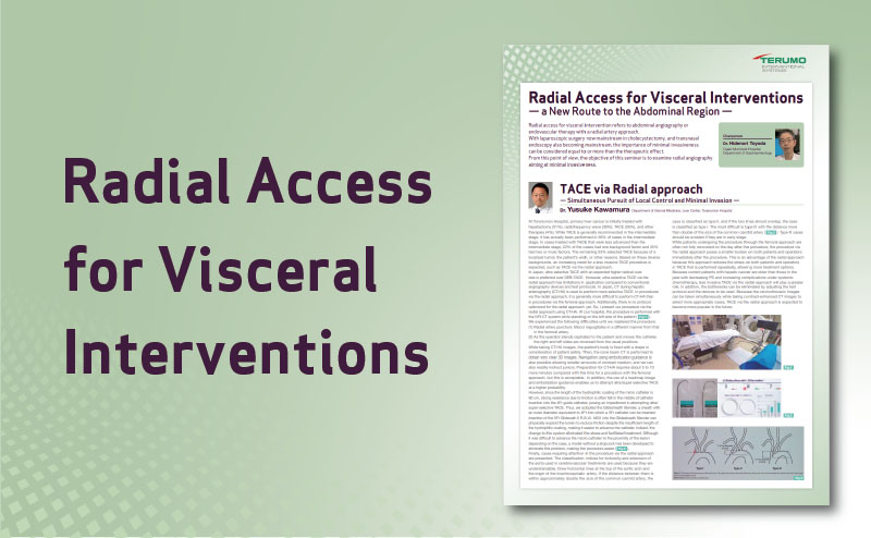Case report of Radial Access for Visceral Interventions