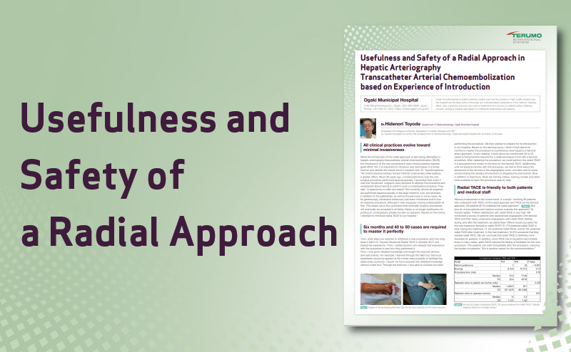 Case report of Usefulness and Safety of a Radial Approach