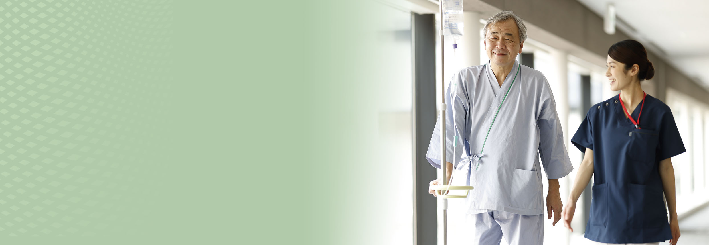 Patient and nurse (image)